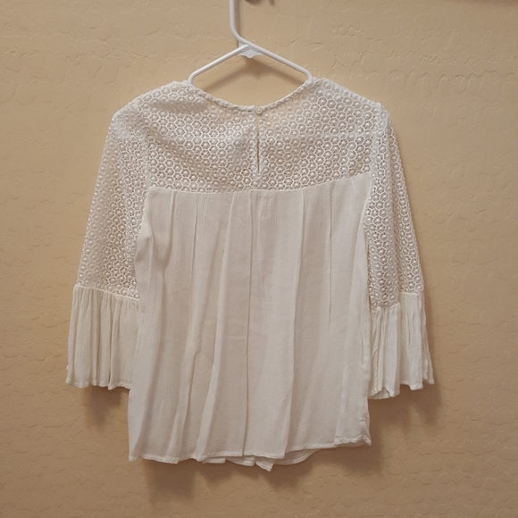 GAP White Partial Shear blouse - Picture 4 of 7
